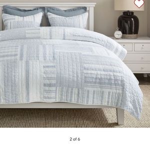 Pottery Barn Hawthorn Cotton Quilt & Shams- King